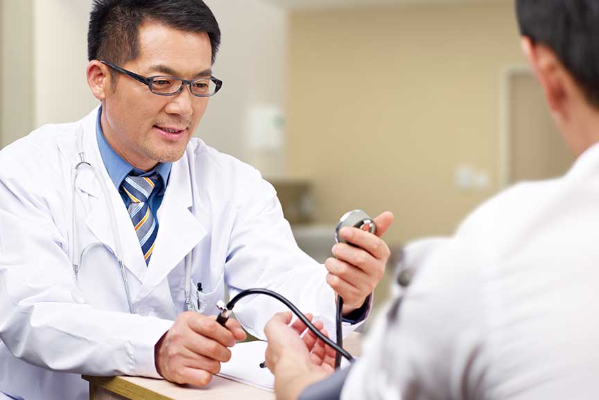 高血圧は、MG患者さんに最もよく見られる関連症状のひとつです